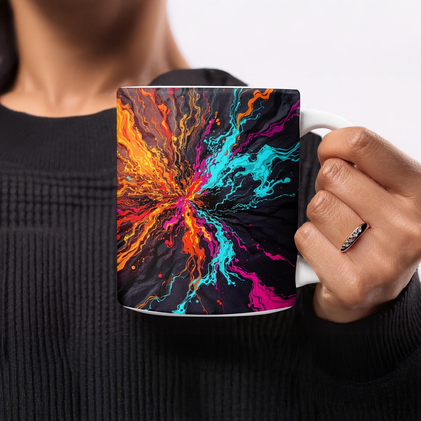Colorful Abstract Art Explosion Design Mug product