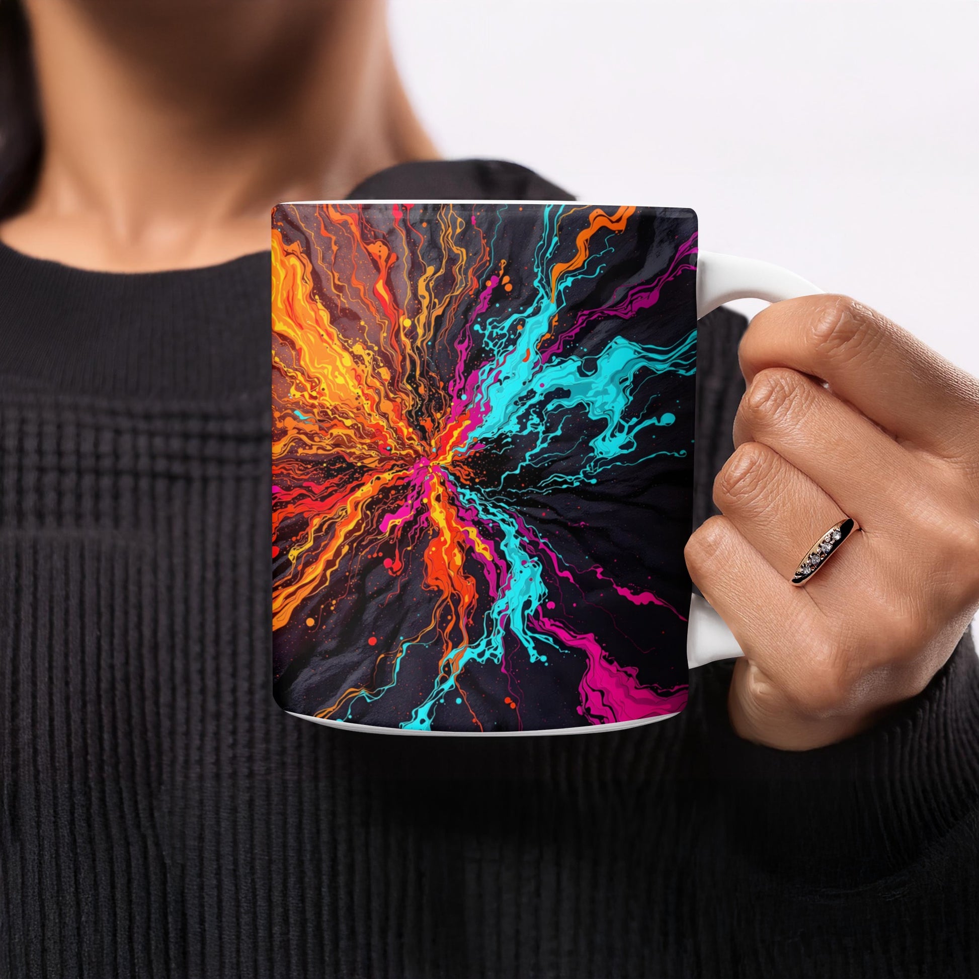 Colorful Abstract Art Explosion Design Mug product