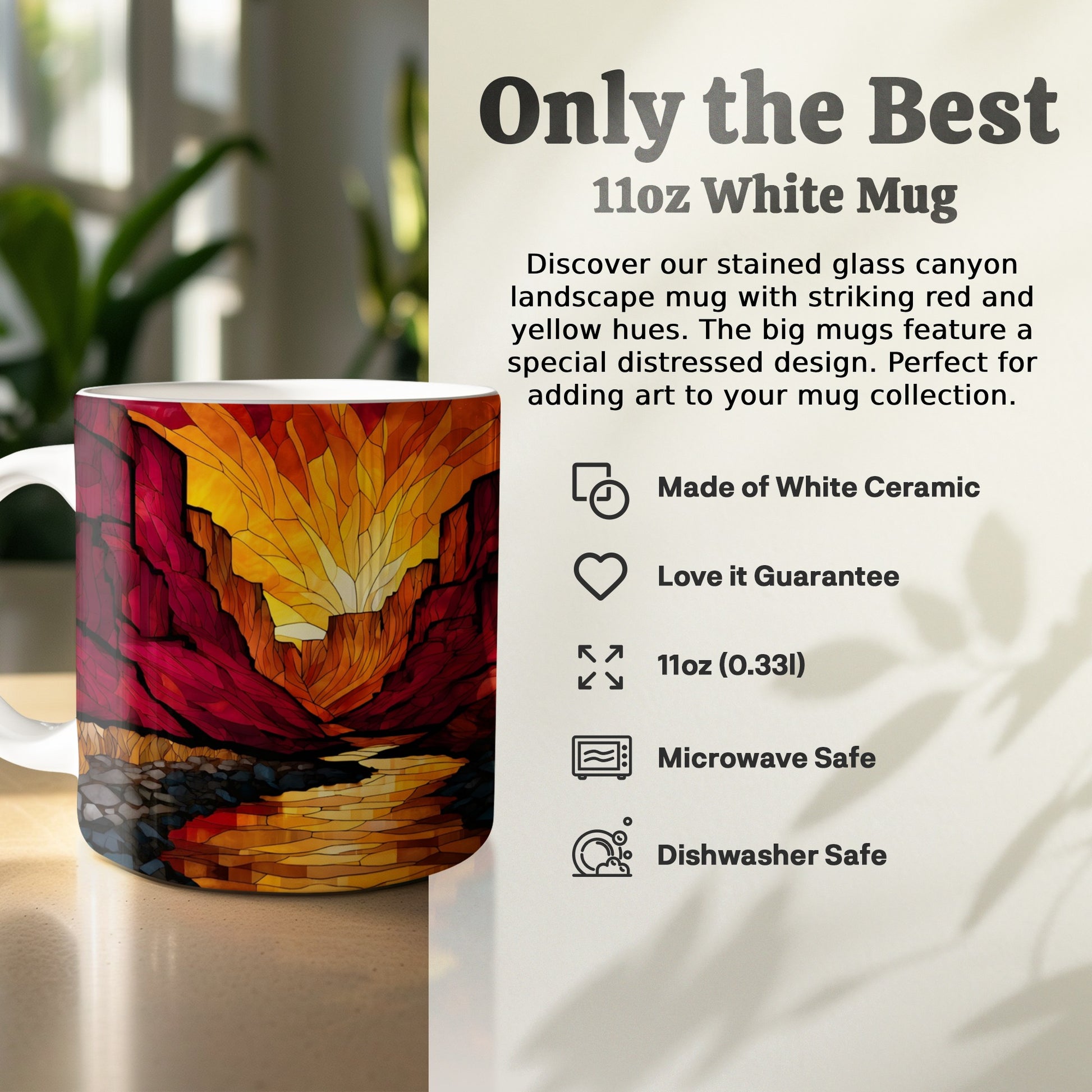 Scenic Red and Yellow Canyon Design Mug product