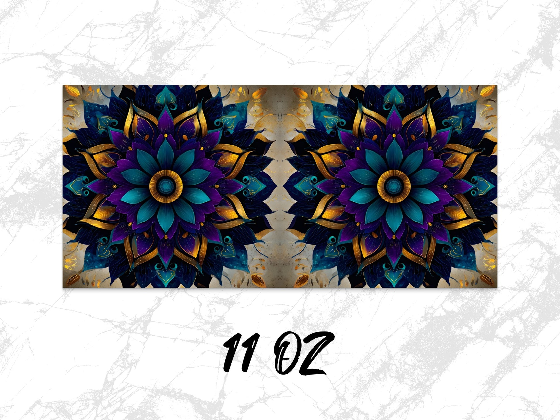 Colorful Mandala Wall Art, Floral Symmetrical Design, Vibrant Home Decor, 11 Oz Canvas Print