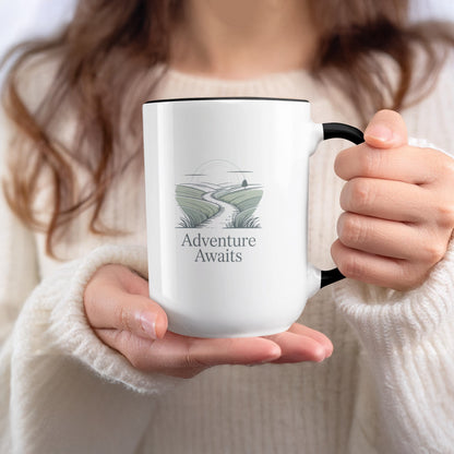 Adventure Awaits Scenic Design Coffee Mug product