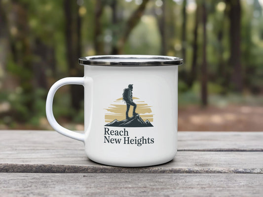 Reach New Heights Print on White Mug product