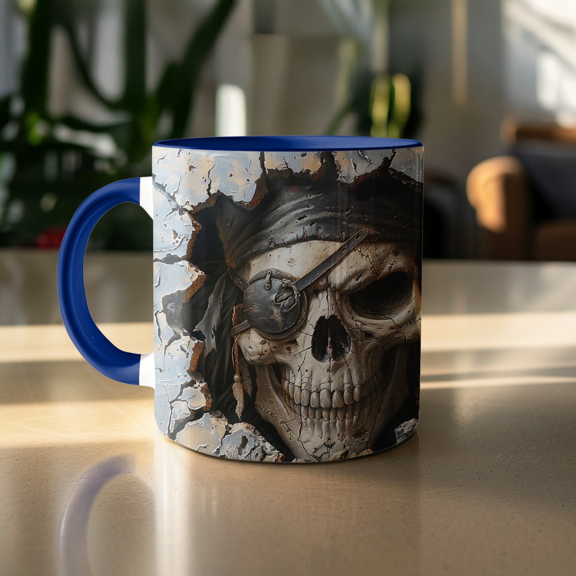 Bold Skull Pirate Art Design Ceramic Mug product