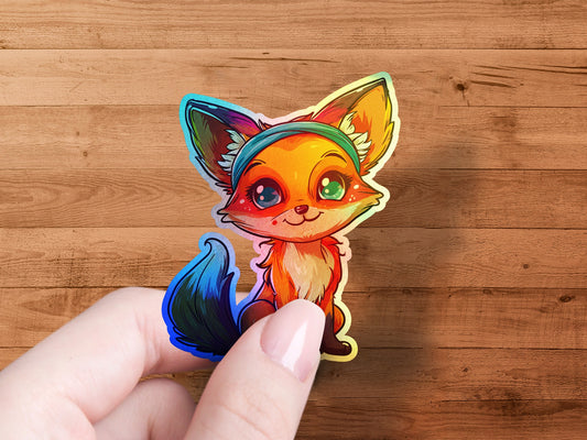 Adorable Cartoon Fox Sticker Anime Style product