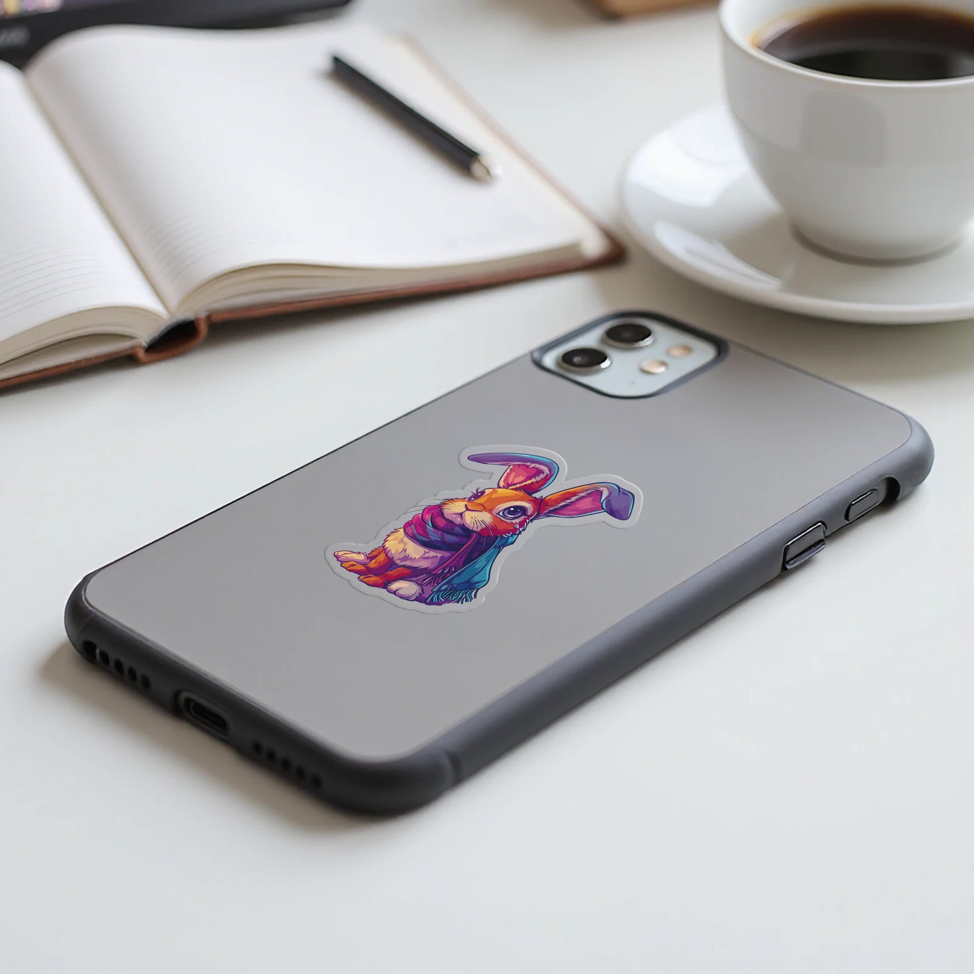 Colorful Rabbit Design Phone Case product type
