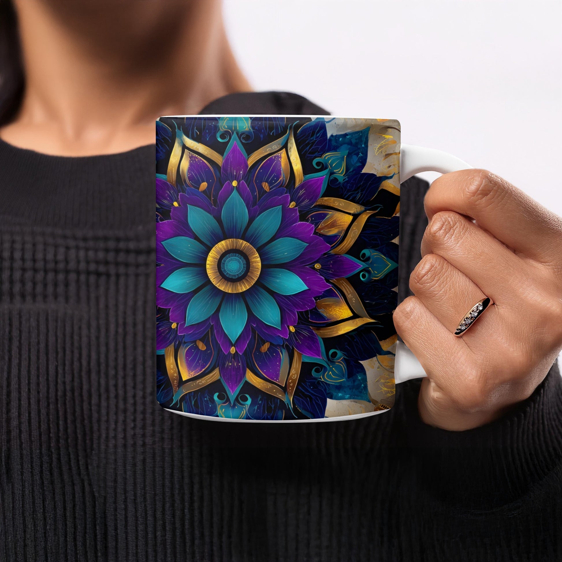 Vibrant Mandala Designed Colorful Mug product