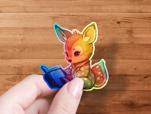 Colorful Animal Reading Book Sticker product type