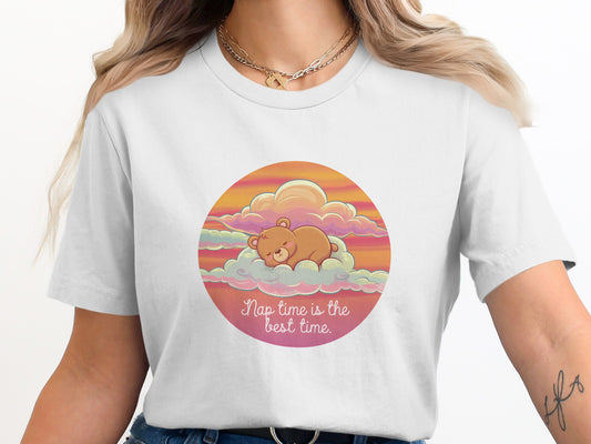 Nap Time Is The Best Time Cute Bear Shirt product type