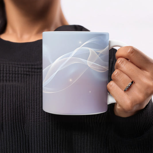 Abstract Waves Design on Coffee Mug product