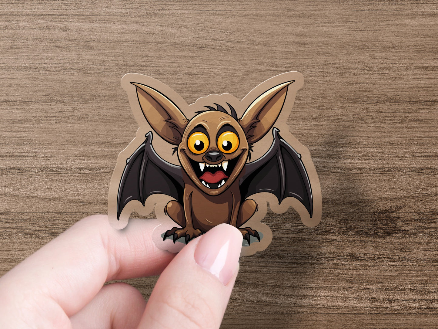 Cute Cartoon Bat Vinyl Die Cut Sticker product