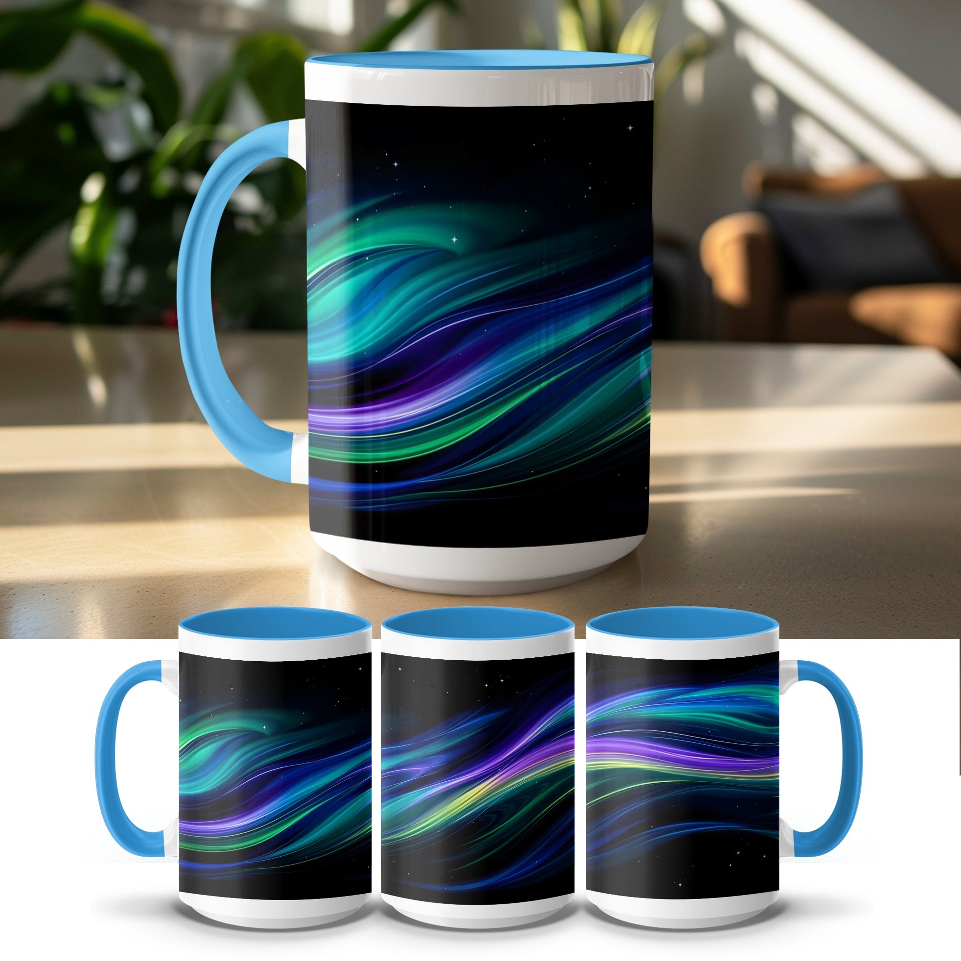 Northern Lights Inspired Design Mug product
