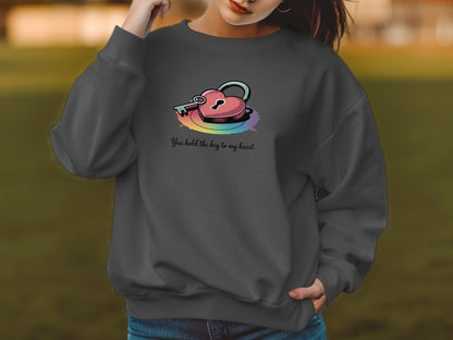 You Hold the Key Heart Graphic Design Sweatshirt product