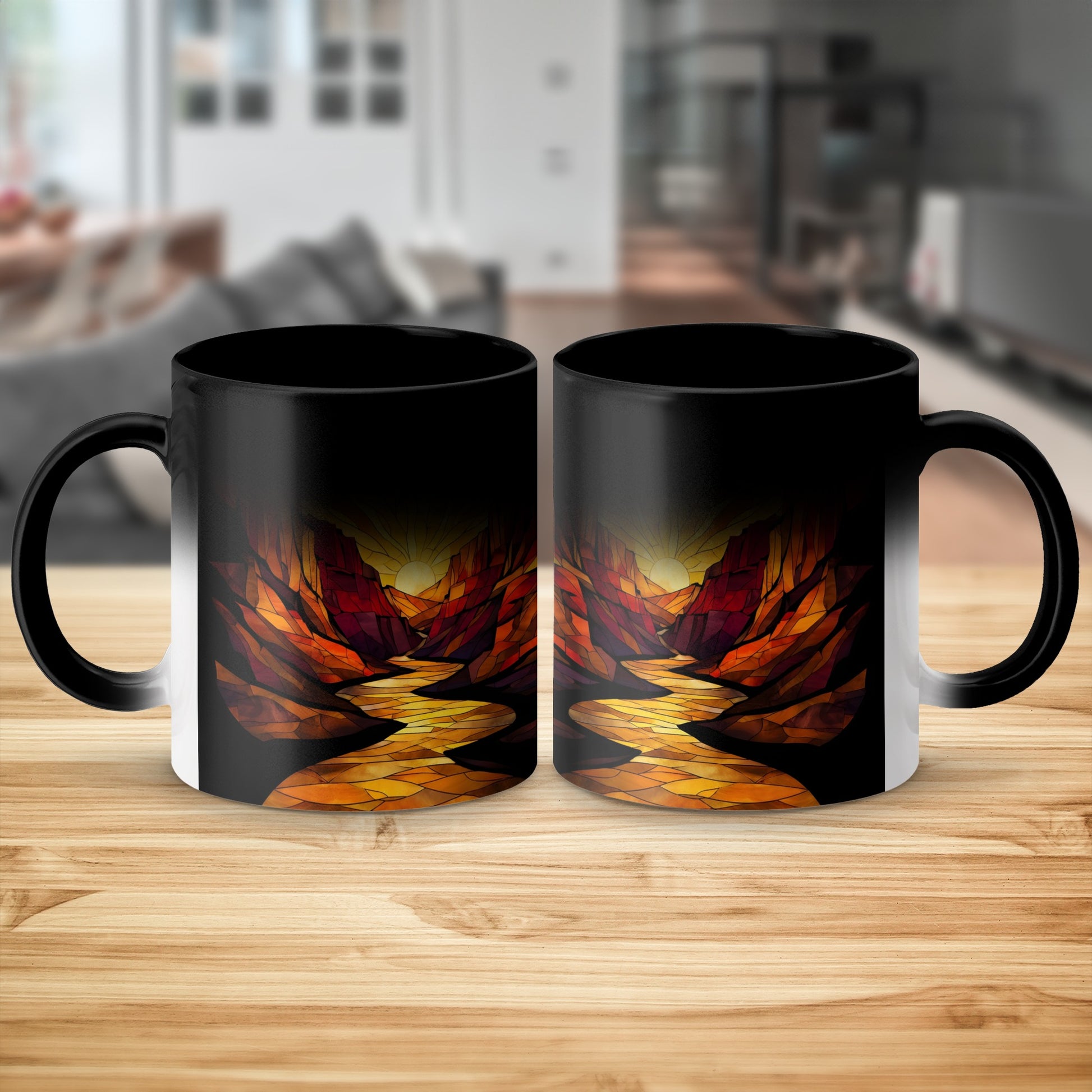 Stunning Sunrise Canyon Art Printed Mug product