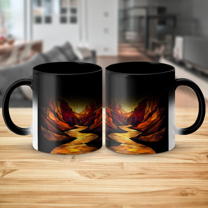 Stunning Sunrise Canyon Art Printed Mug product