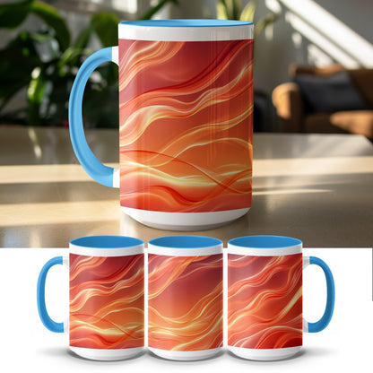 Vibrant Waves Design Mug Stunning Coffee Cup product