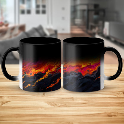 Artistic Volcanic Eruption Theme Coffee Mug product