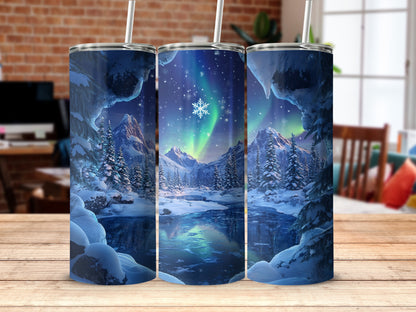 Stunning Winter Mountain Scene Tumbler Drinkware product