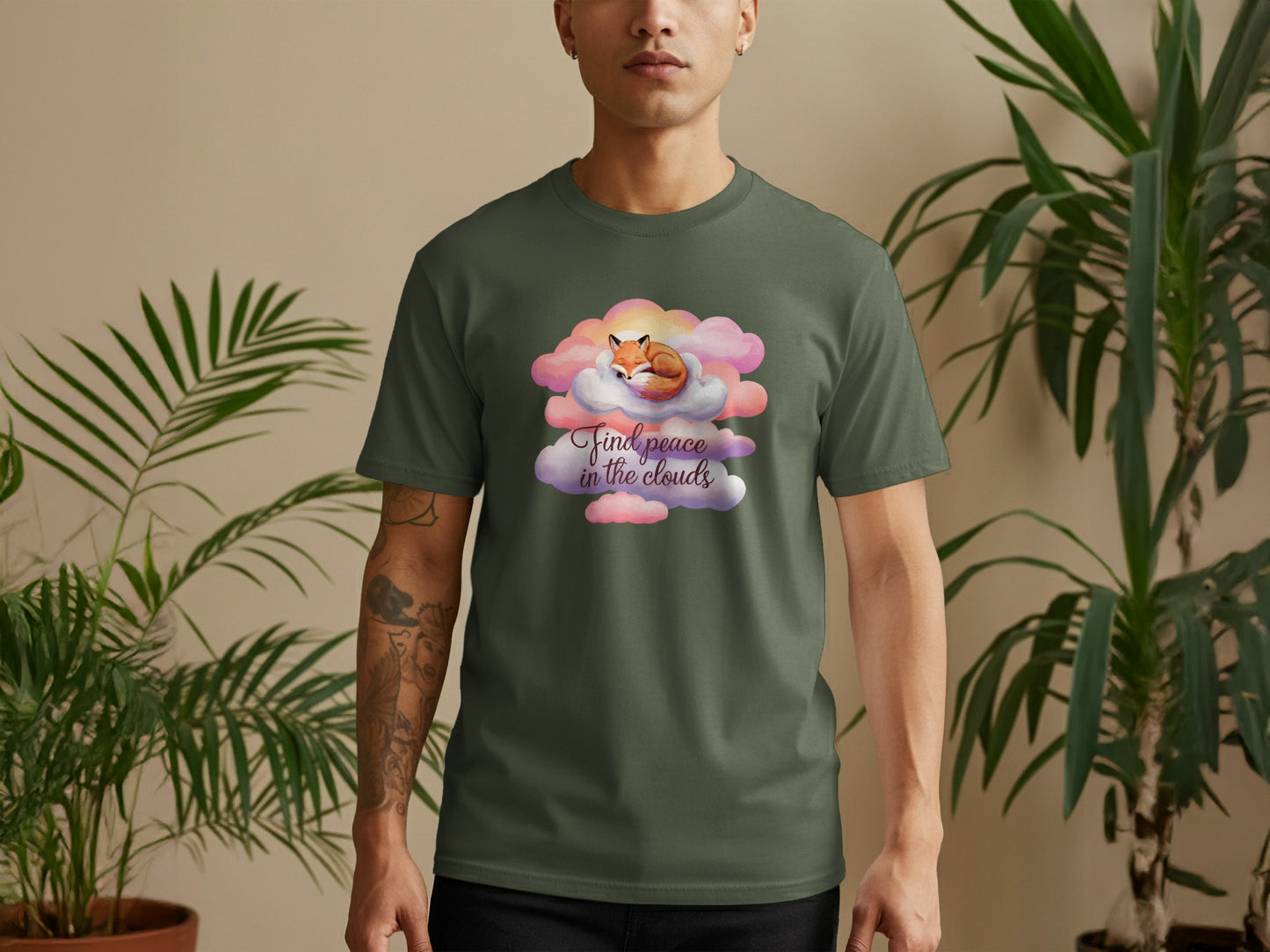 Find Peace in the Clouds Graphic T-shirt product type