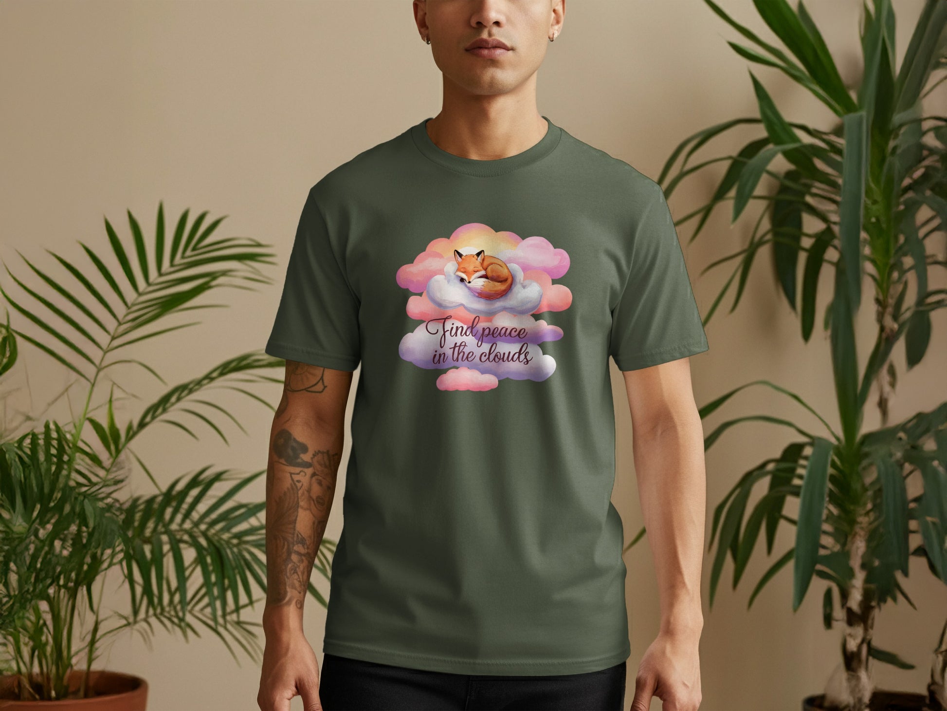 Find Peace in the Clouds Graphic T-shirt product type