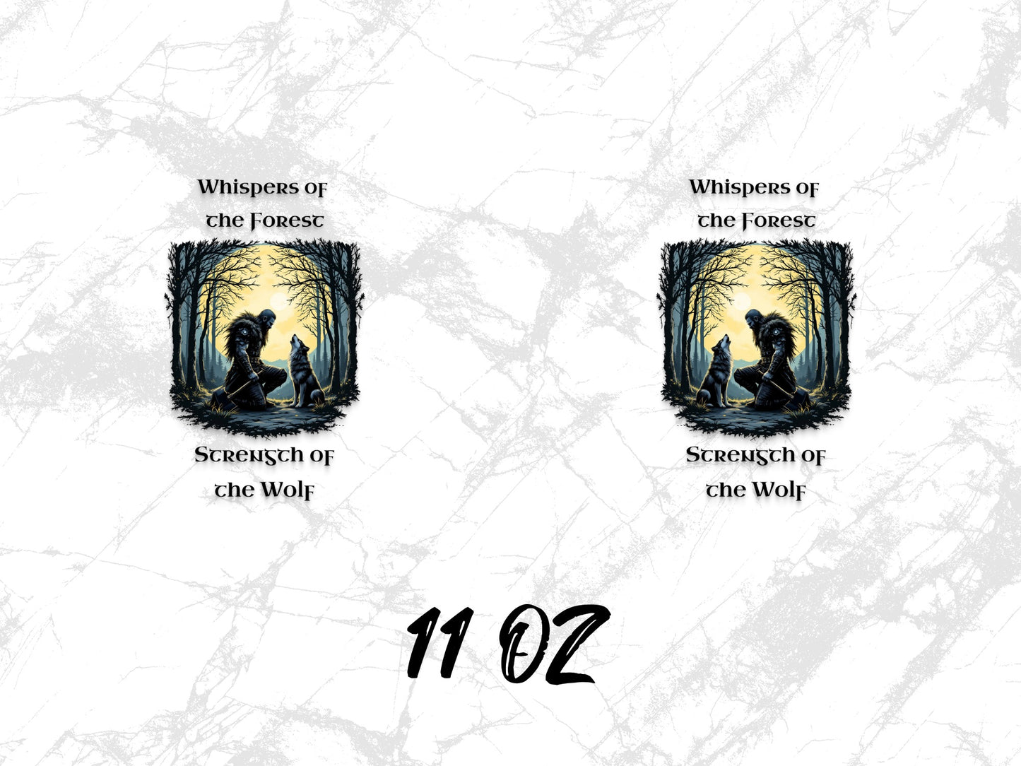 Whispers of the Forest Scented Candle 11 oz, Enchanted Woods and Wolf, Mystical Home Decor, Unique Gift Idea for Nature Lovers