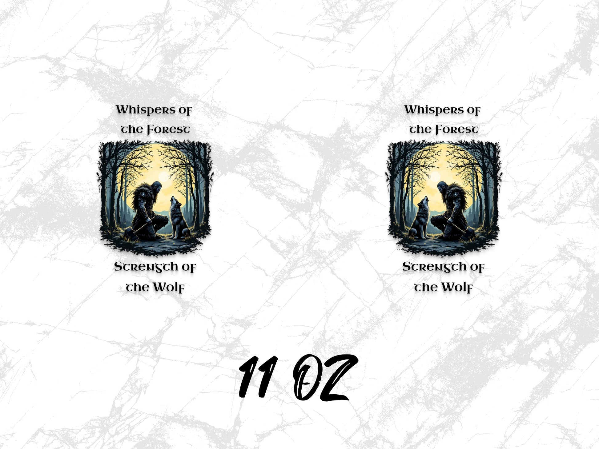 Whispers of the Forest Scented Candle 11 oz, Enchanted Woods and Wolf, Mystical Home Decor, Unique Gift Idea for Nature Lovers