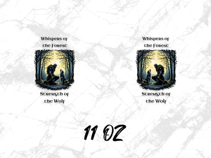 Whispers of the Forest Scented Candle 11 oz, Enchanted Woods and Wolf, Mystical Home Decor, Unique Gift Idea for Nature Lovers