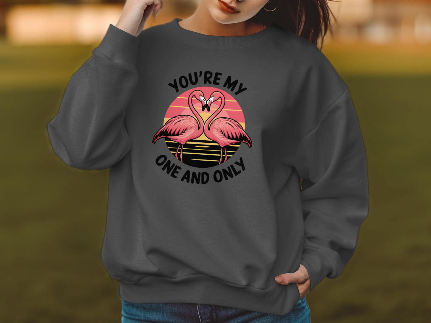You're My One And Only Flamingo Print Clothing product