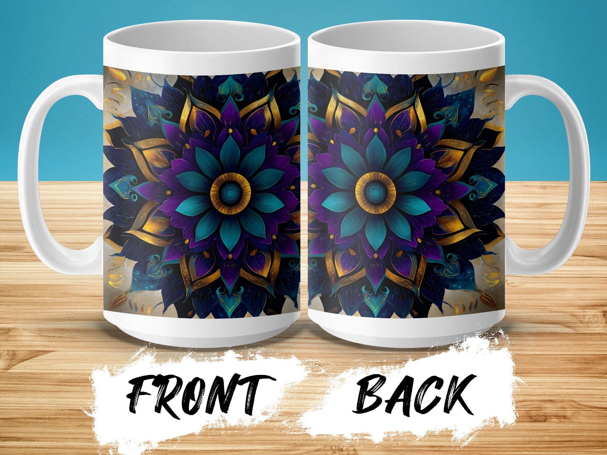 Mandala Flower Art Design Coffee Mug product type