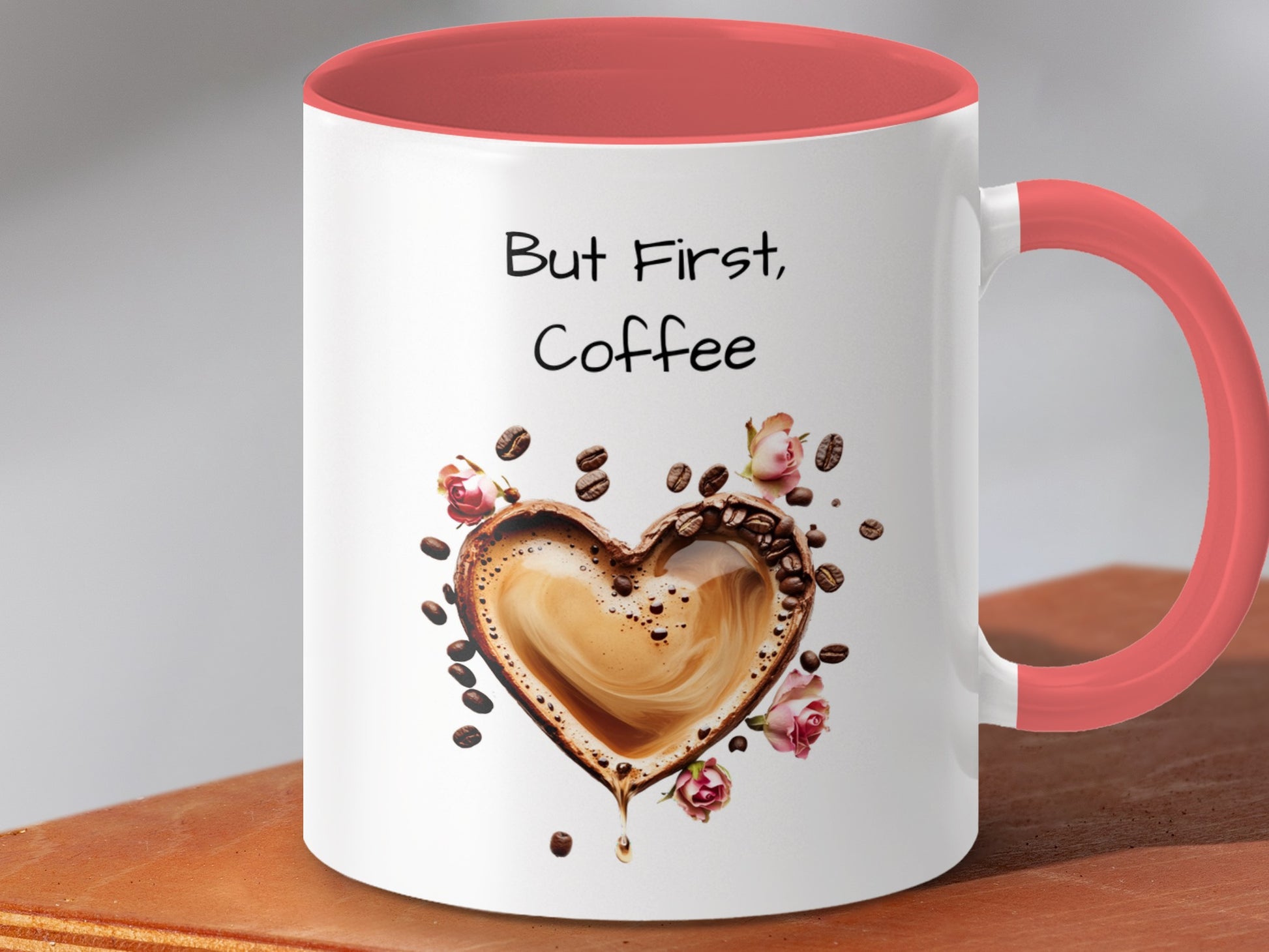 But First Coffee Heart Design Coffee Mug product