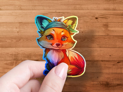 Colorful Cute Fox Sticker Perfect for Kids product