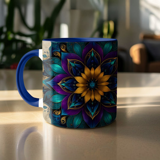 Vibrant Mandala Design Artistic Coffee Mug product