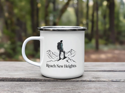 Reach New Heights Hiking Adventure Mug product type