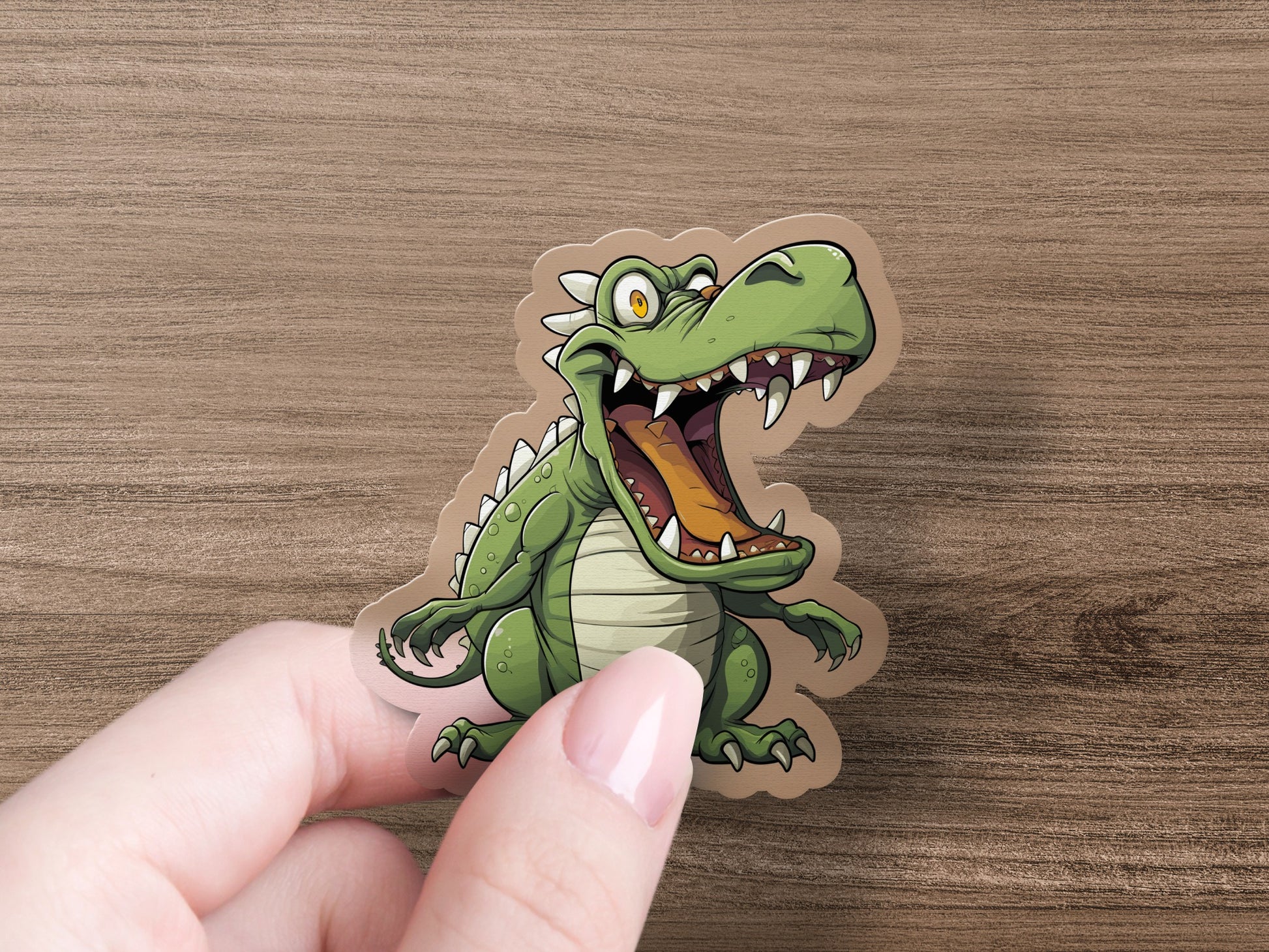 Exciting Cartoon Crocodile Sticker Fun Product type