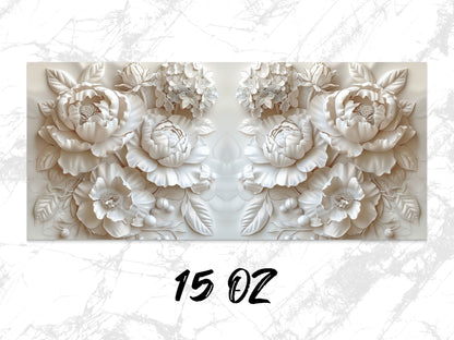 3D Wall Art Sculpture Floral Design Neutral Colors Home Decor Office Decoration Modern Relief Panel Artistic Interior