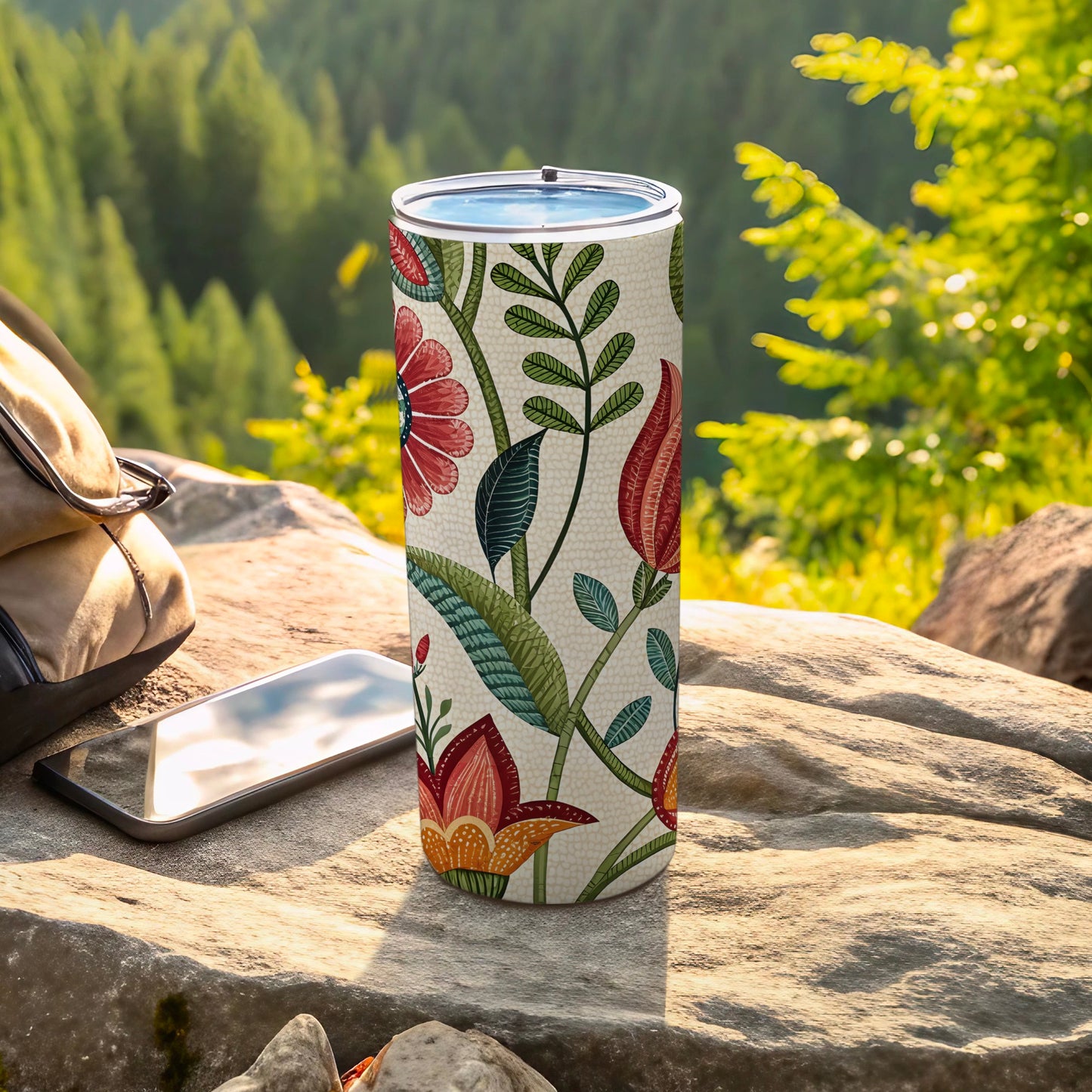 Colorful Floral Design Outdoor Tumbler Product