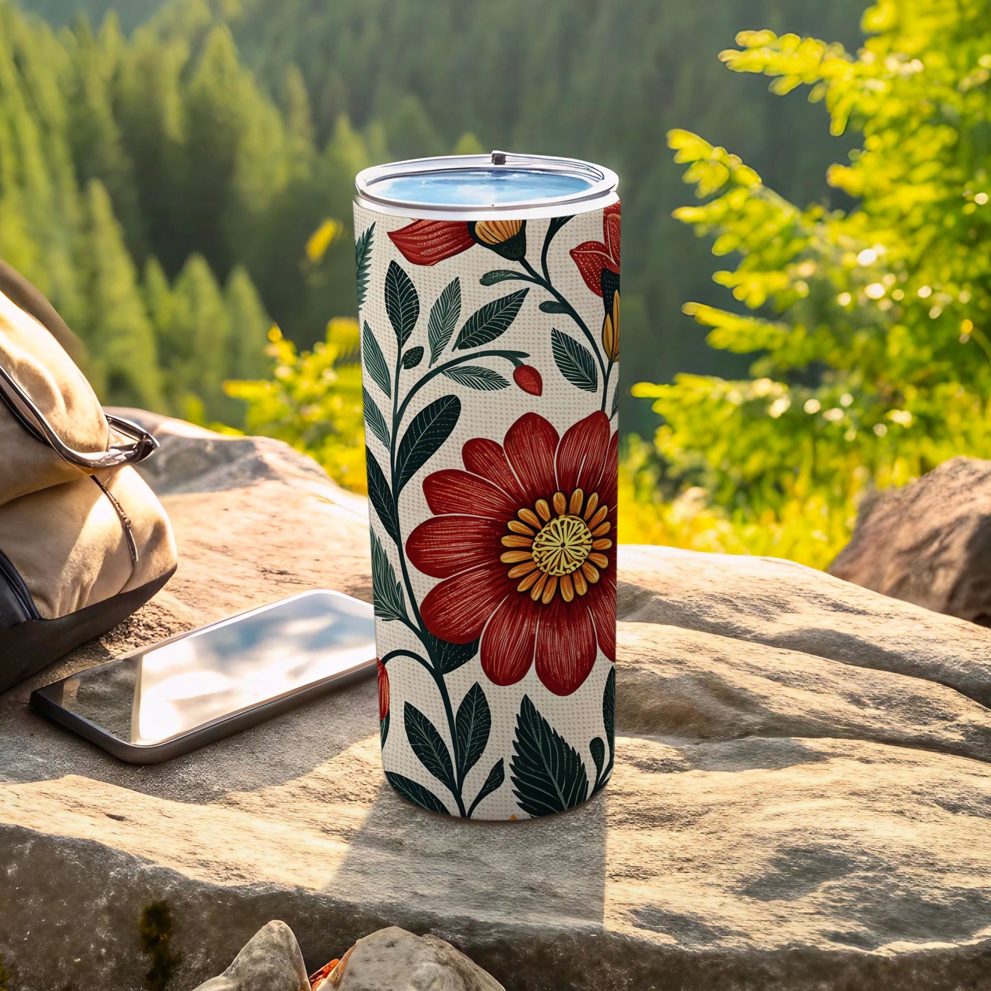 Floral Patterned Eco-Friendly Insulated Tumbler product
