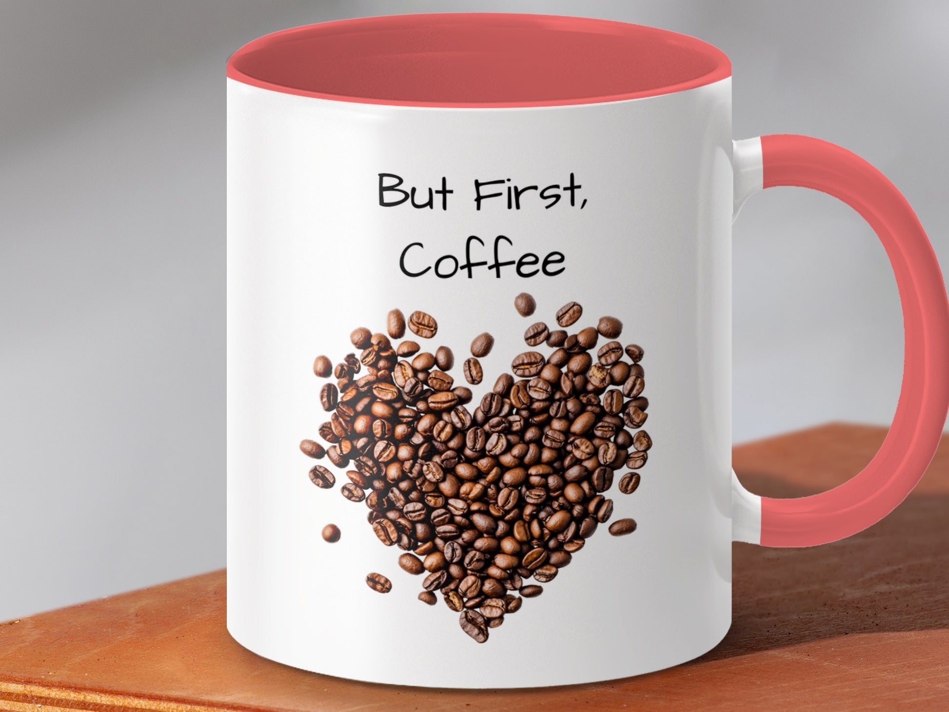 But First Coffee Heart Design Mug product type