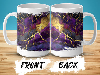 Abstract Lightning Design on Ceramic Mug product
