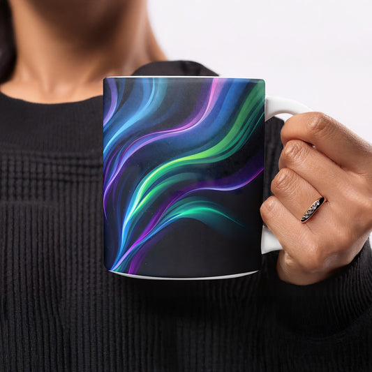 Vibrant Abstract Multicolored Design Mug product type