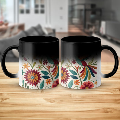 Color Changing Mug with Vibrant Floral Design product