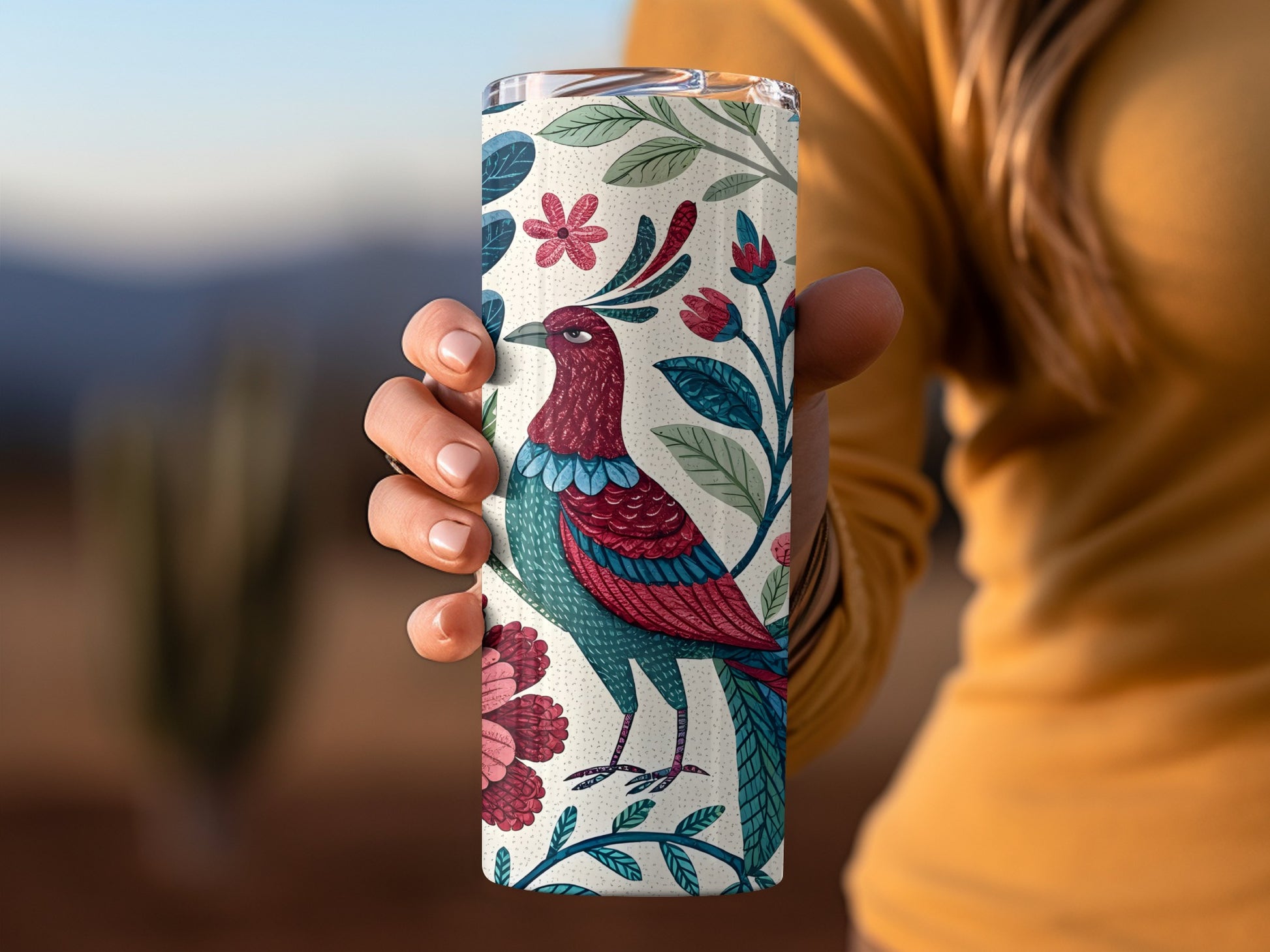 Colorful Bird Design Insulated Tumbler product type