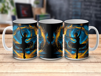 Abstract Art Coffee Mug, Colorful Modern Design, Unique Artistic Drinkware, Perfect Gift for Art Lovers