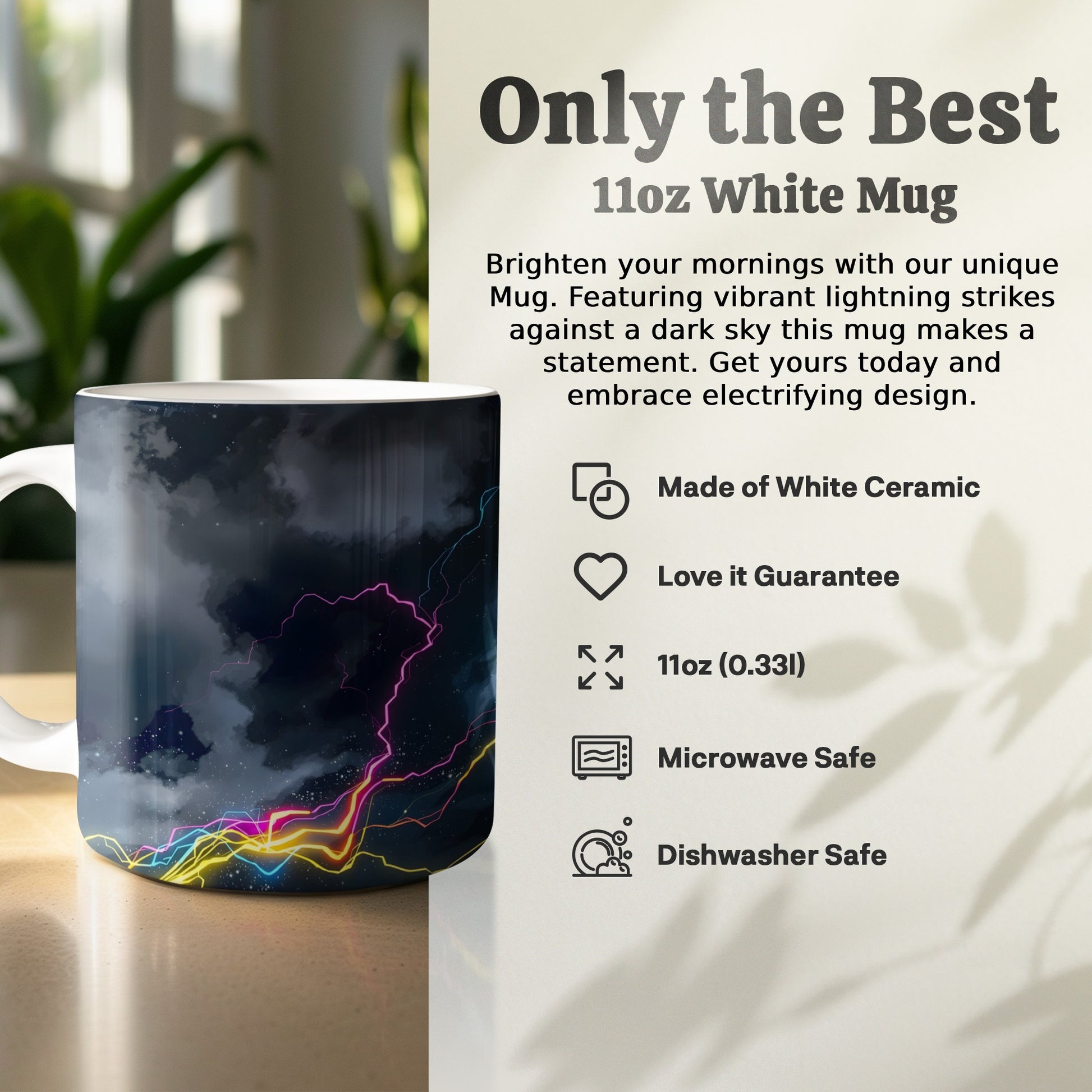 Brighten Your Mornings with Our 11oz White Mug product