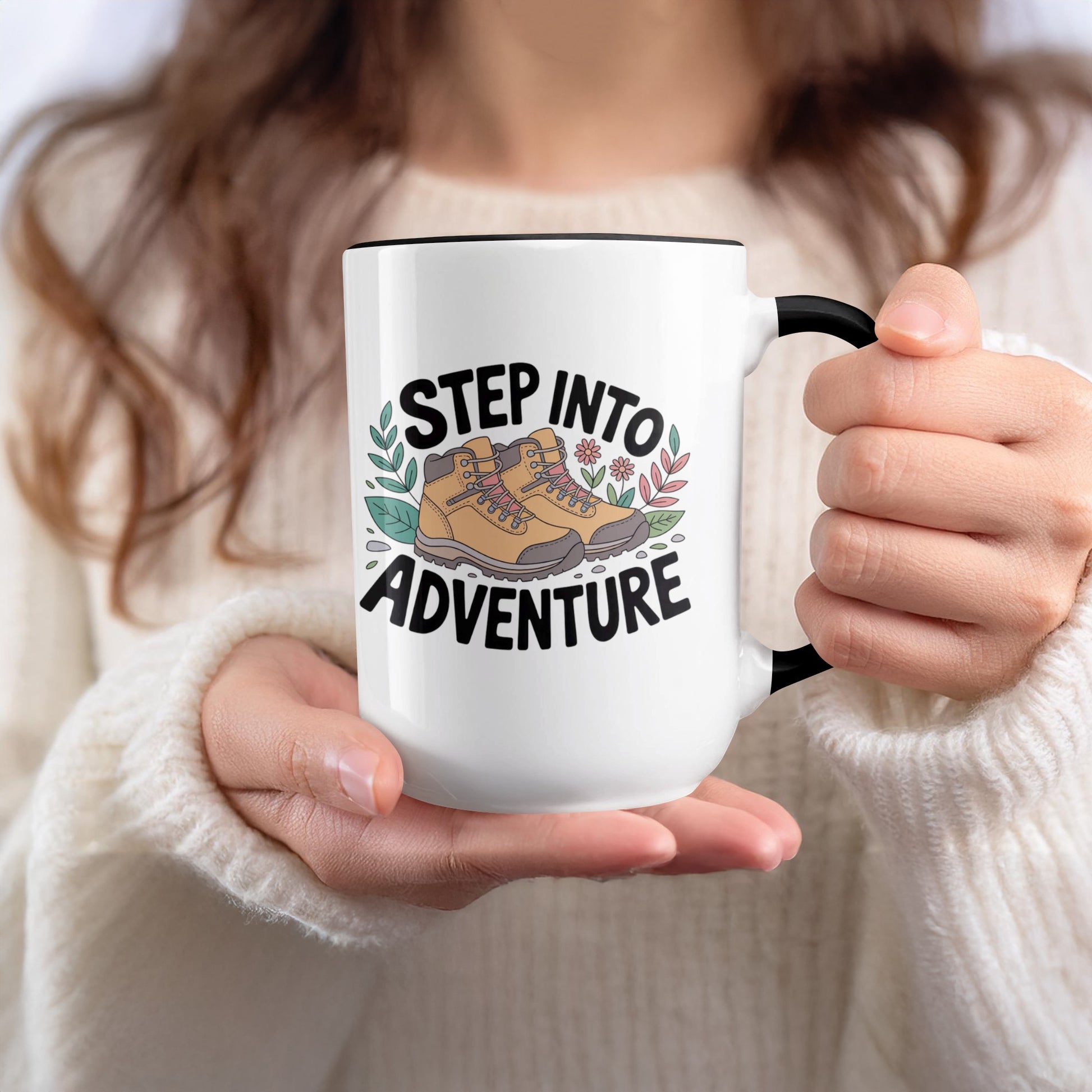 Step Into Adventure Boots Mug Inspirational product