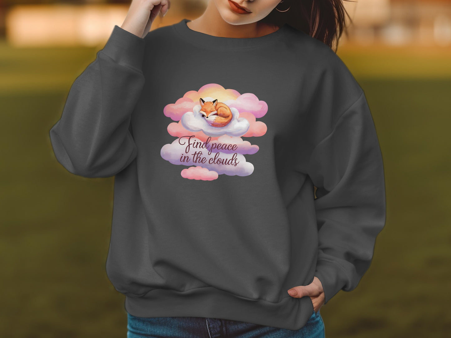 Find Peace in the Clouds Sweatshirt product type