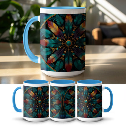 Vibrant Dreamcatcher Design Coffee Mug product type