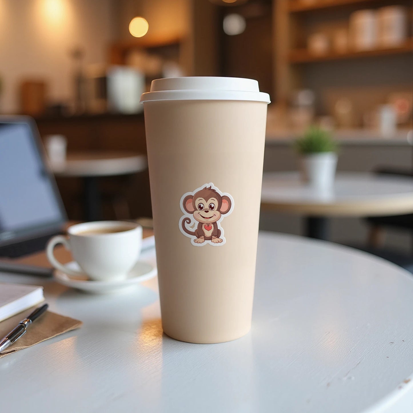 Cute Monkey Design Tall Coffee Cup product