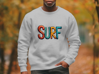 Colorful Surf Design Graphic Sweatshirt product