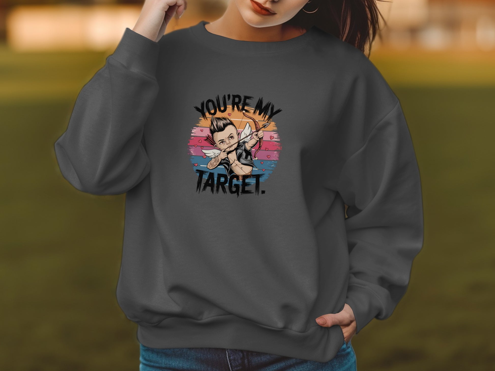 You're My Target Graphic Sweatshirt product