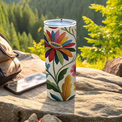 Floral Patterned Insulated Travel Tumbler product